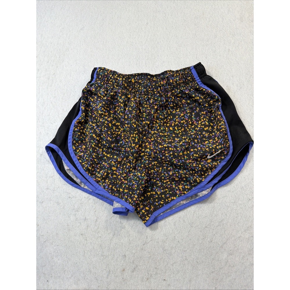 Nike Dri-fit Small Running Shorts Speckled Womens‎ Lined Gym Workout Colorful